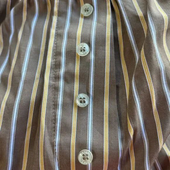 Leset Yoshi Boxer Shorts Mocha Brown Stripe Pull On Size Medium